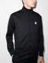 logo-patch zip-fastening jumper