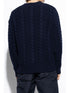 logo-patch cable knit sweater