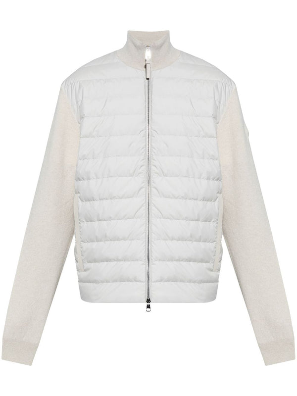 panelled wool-cashmere blend sweatshirt