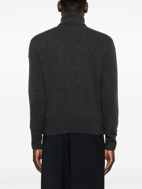 padded zip-up cardigan