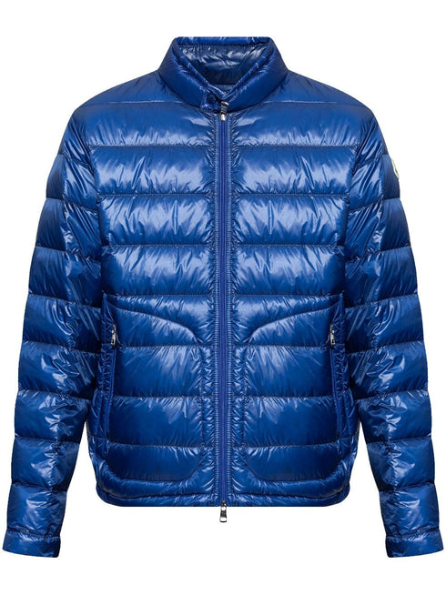 metallic finish down jacket