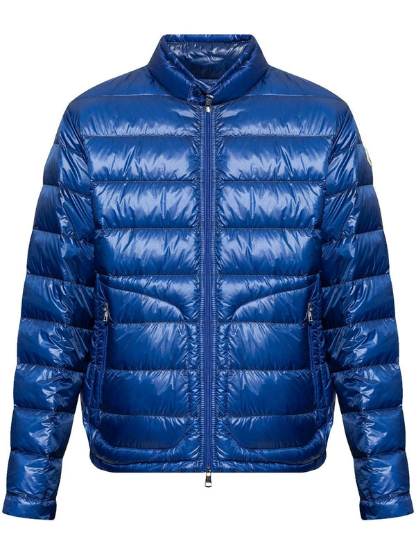 metallic finish down jacket