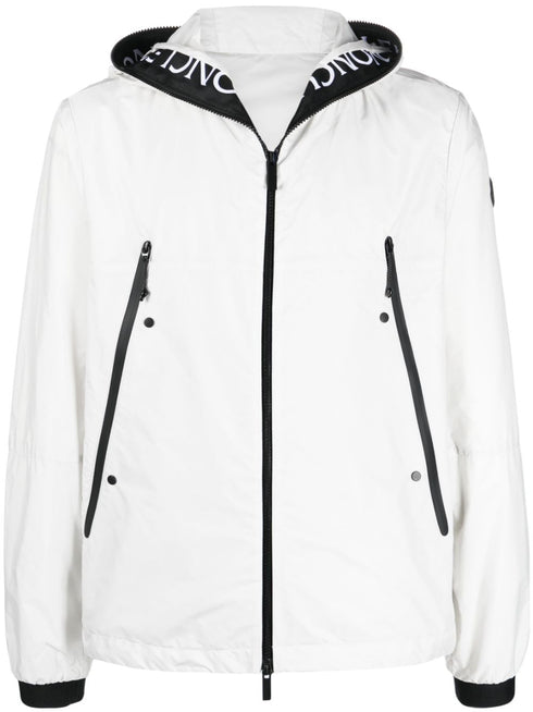 logo-patch hooded jacket