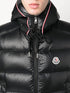 logo-patch quilted hooded gilet