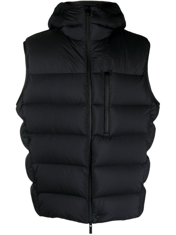 padded hooded gilet