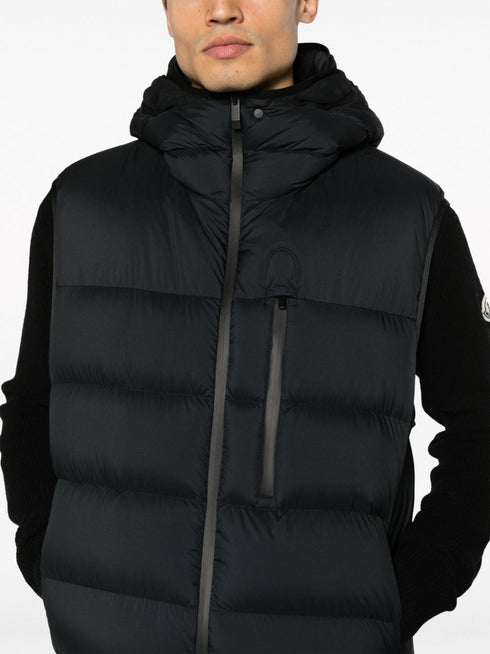 padded hooded gilet