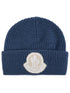logo-patch virgin-wool beanie hat