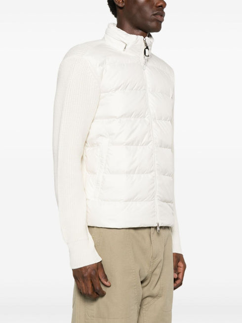 padded zip-up hooded jacket