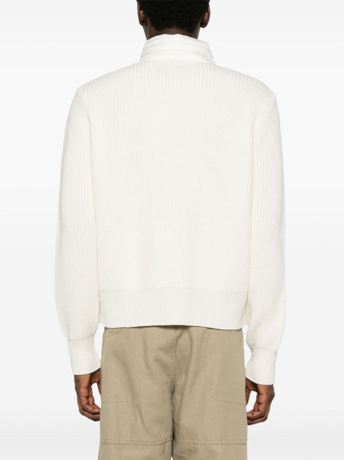 padded zip-up hooded jacket