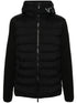panelled hooded jacket