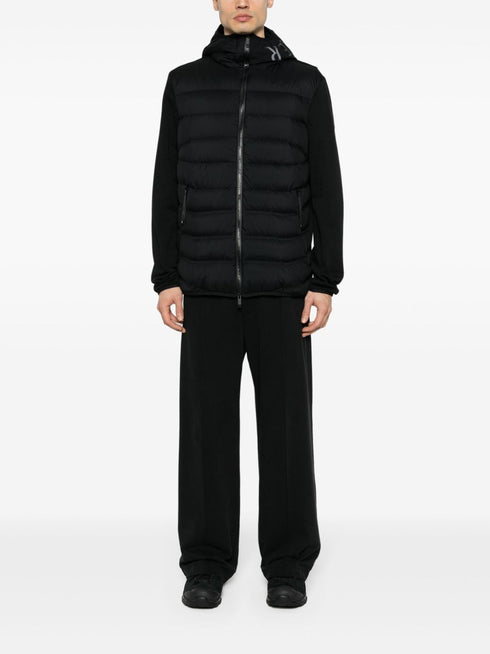 panelled hooded jacket