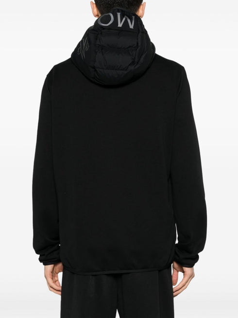 panelled hooded jacket