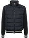 knitted-panels padded jacket