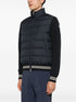 knitted-panels padded jacket