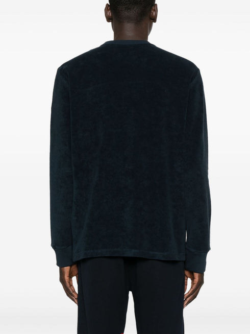 logo-appliqué terrycloth sweatshirt