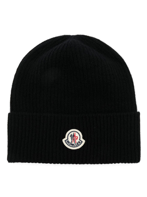 logo-patch beanie hat