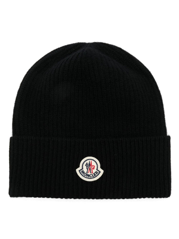 logo-patch beanie hat