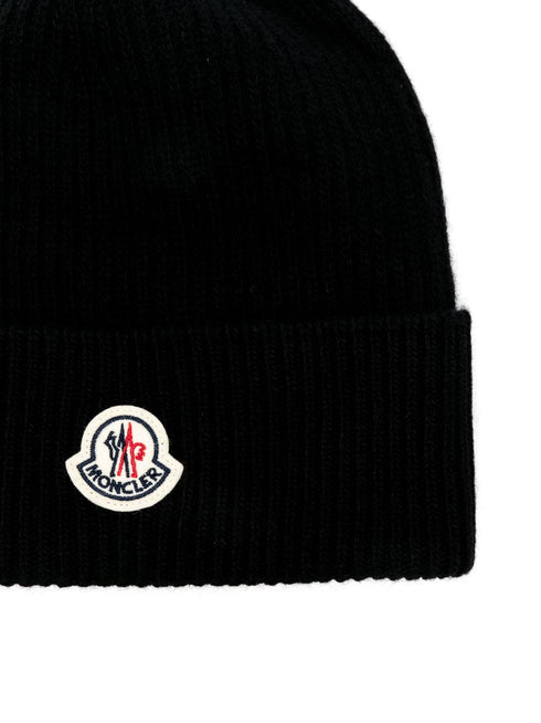 logo-patch beanie hat