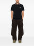 logo-patch polo shirt