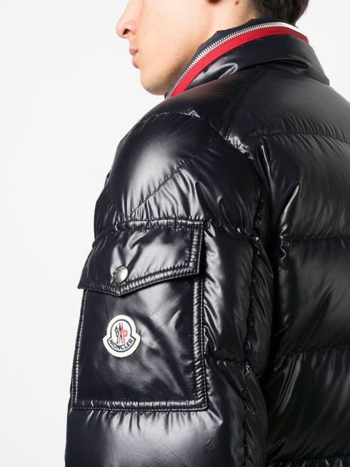 logo-patch padded jacket