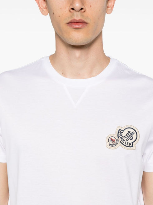 logo-patch cotton T-shirt