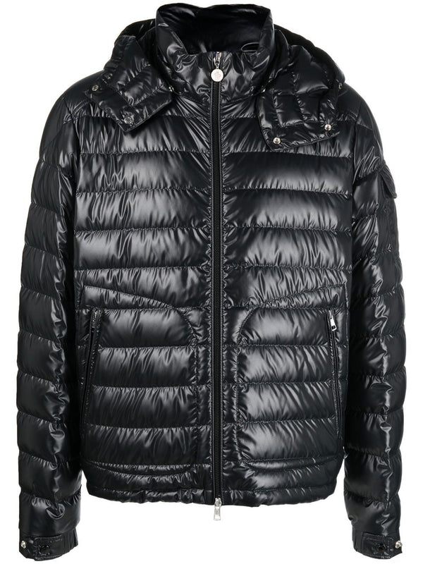 logo-patch padded down jacket