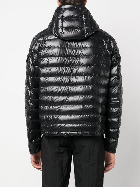 logo-patch padded down jacket