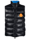 padded logo-patch gilet