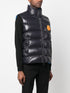 padded logo-patch gilet