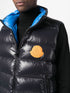 padded logo-patch gilet