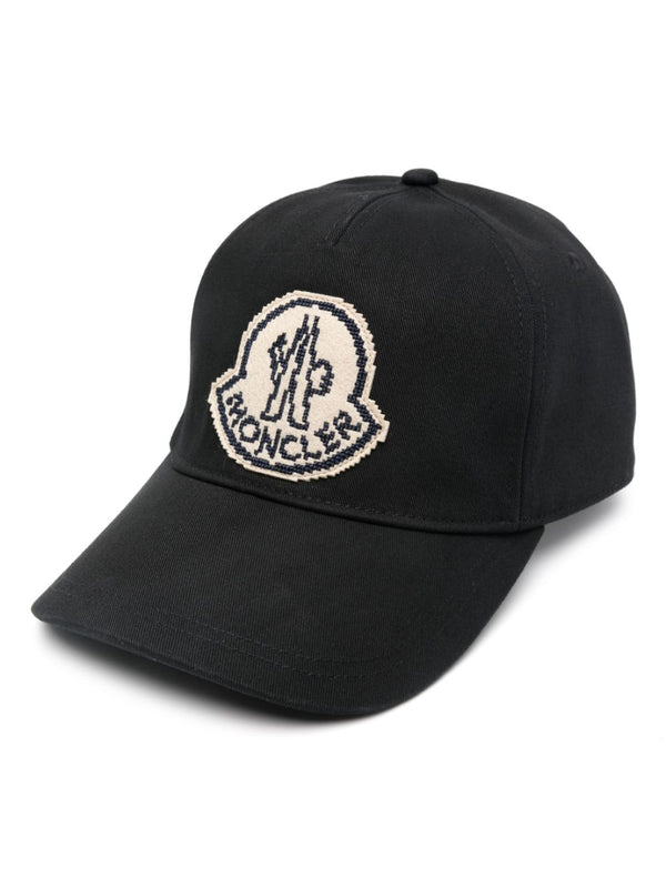 logo-appliqué cotton cap