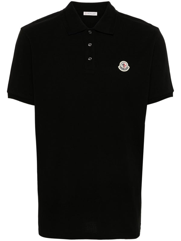 logo-appliqué piqué polo shirt