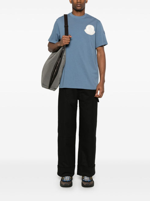 raised-logo cotton T-shirt