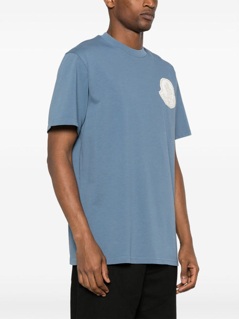 raised-logo cotton T-shirt