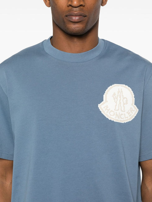 raised-logo cotton T-shirt