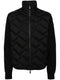 padded-panel knitted jacket
