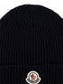logo-appliqué ribbed-knit beanie