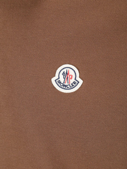 logo-patch polo shirt