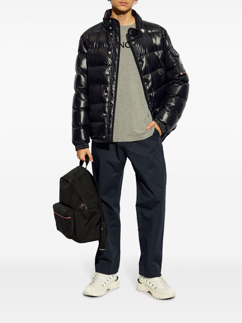 flocked-logo cotton T-shirt