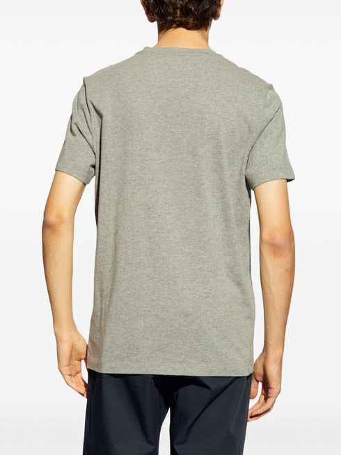 flocked-logo cotton T-shirt