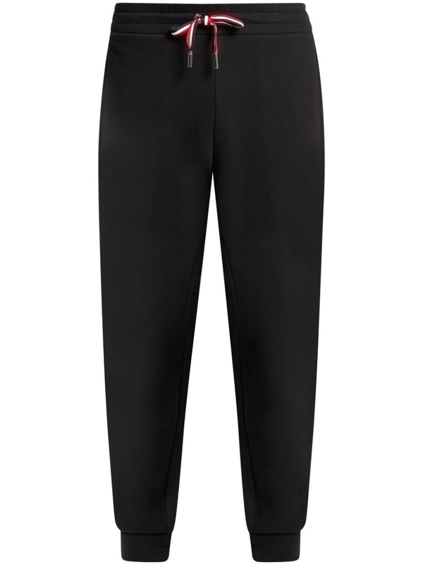 tapered-leg cotton track pants