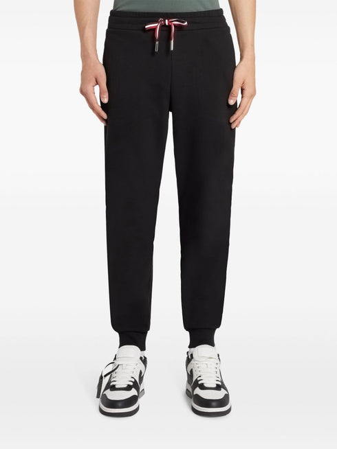 tapered-leg cotton track pants