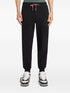 tapered-leg cotton track pants