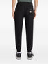 tapered-leg cotton track pants