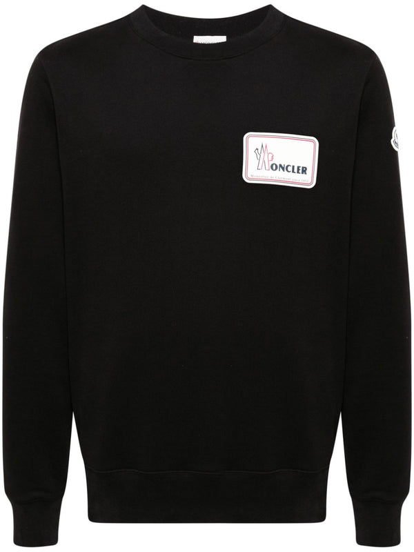 logo-appliqué cotton sweatshirt