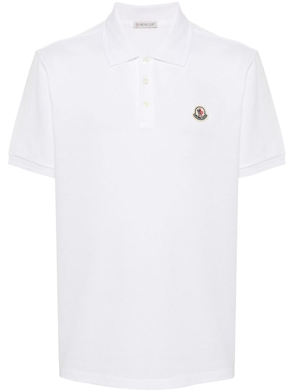 logo-appliqué piqué polo shirt