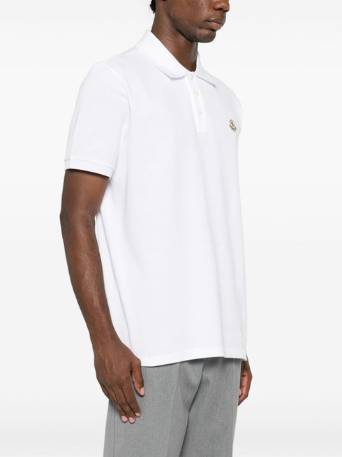 logo-appliqué piqué polo shirt