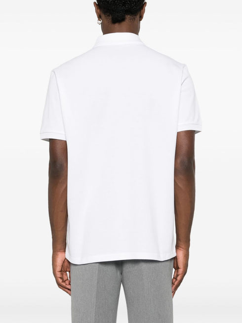 logo-appliqué piqué polo shirt