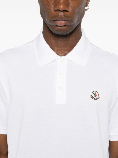 logo-appliqué piqué polo shirt