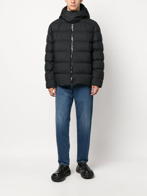 funnel-neck padded down jacket